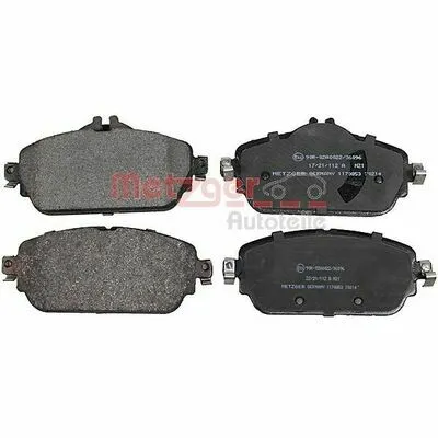 Direttamente Dal Produttore METZGER GREENPARTS 1170853 Kit Pastiglie Freno, Freno a Disco