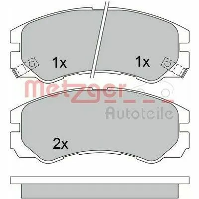 METZGER 1170352 Kit Pastiglie Freno, Freno a Disco Ultimissimo Modello
