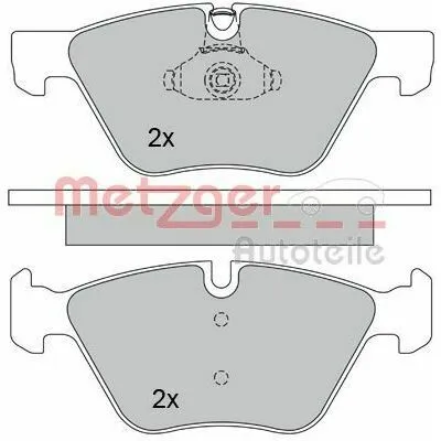 Prezzo Di Fabbrica METZGER 1170203 Kit Pastiglie Freno, Freno a Disco