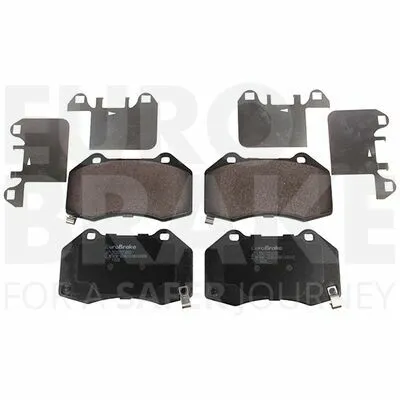 Consegna Rapida EUROBRAKE 5502223650 Kit Pastiglie Freno, Freno a Disco