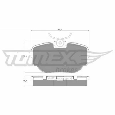 Saldi TOMEX BRAKES TX 15-59 Kit Pastiglie Freno, Freno a Disco