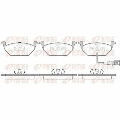 REMSA 0633.41 Kit Pastiglie Freno, Freno a Disco Saldi