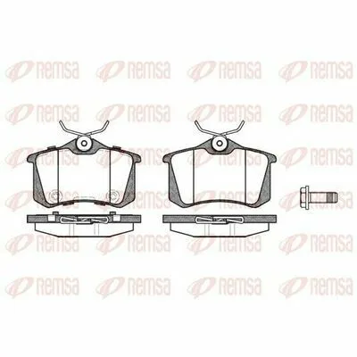 Prezzo Scontato REMSA 0263.74 Kit Pastiglie Freno, Freno a Disco