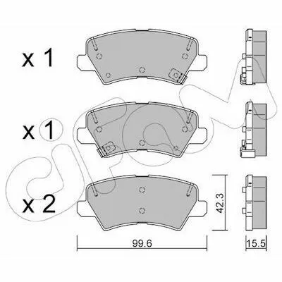CIFAM 822-1166-0 Kit Pastiglie Freno, Freno a Disco Più Venduto