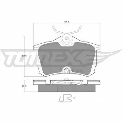 Miglior Prezzo TOMEX BRAKES TX 14-51 Kit Pastiglie Freno, Freno a Disco