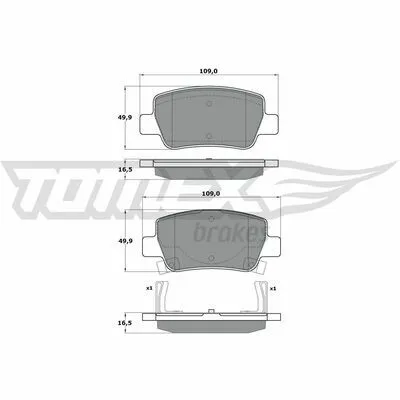 Ordina Subito TOMEX BRAKES TX 17-21 Kit Pastiglie Freno, Freno a Disco