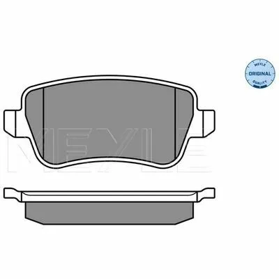 MEYLE-ORIGINAL True to OE. 025 243 4817 Kit Pastiglie Freno, Freno a Disco Di Tendenza