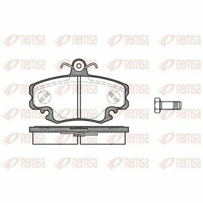 REMSA 0141.10 Kit Pastiglie Freno, Freno a Disco Promo Stagionale