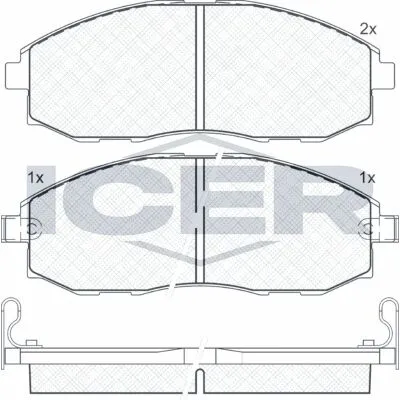 ICER 141266 Kit Pastiglie Freno, Freno a Disco Più Venduto