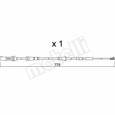 METELLI SU.361 Contatto Segnalazione, Usura Past. Freno/mat. d‘Attrito Promozione Esclusiva