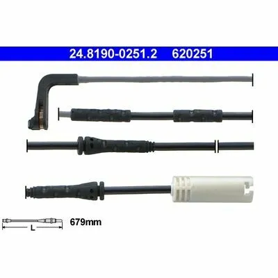 Professionale ATE 24.8190-0251.2 Contatto Segnalazione, Usura Past. Freno/mat. d‘Attrito