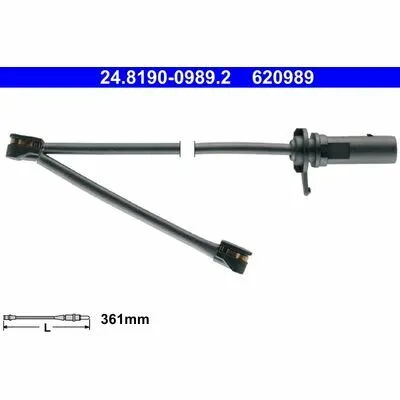 Sconto ATE 24.8190-0989.2 Contatto Segnalazione, Usura Past. Freno/mat. d‘Attrito