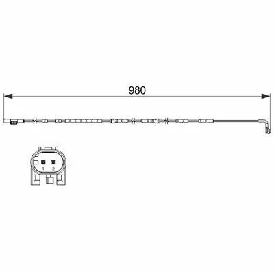 Miglior Prezzo BOSCH 1 987 473 502 Contatto Segnalazione, Usura Past. Freno/mat. d‘Attrito