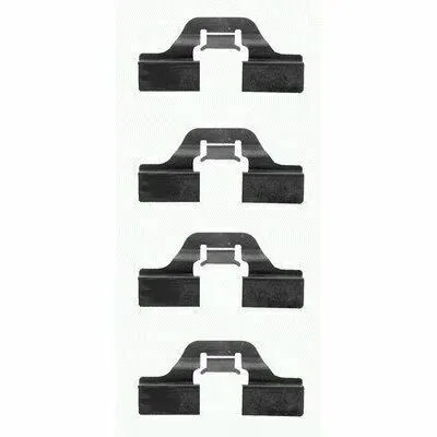 Subito Disponibile HELLA 8DZ 355 202-621 Kit Accessori, Pastiglia Freno