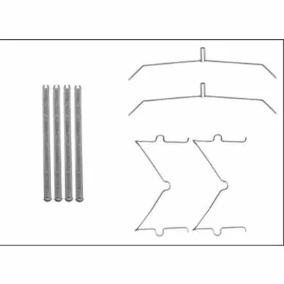 Prezzo Conveniente HELLA 8DZ 355 205-641 Kit Accessori, Pastiglia Freno
