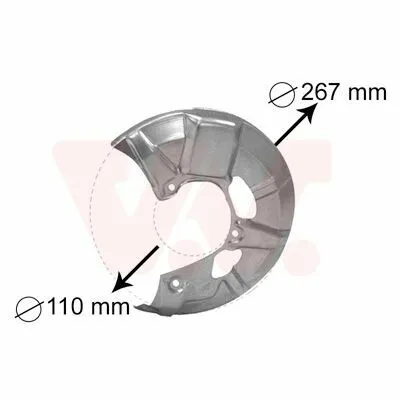 Miglior Prezzo VAN WEZEL 5830371 Lamiera Paraspruzzi, Disco Freno