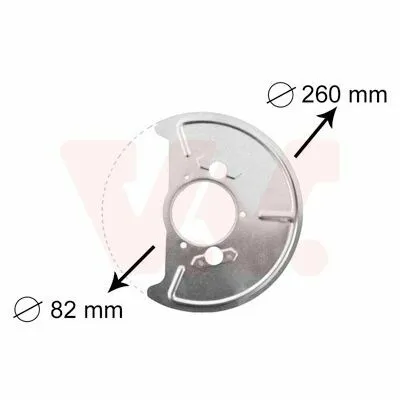 VAN WEZEL 5870372 Lamiera Paraspruzzi, Disco Freno Ultime Pezzi