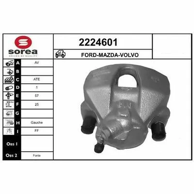 Sconto EAI 2224601 Pinza Freno