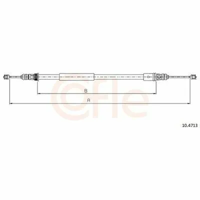 Bestseller COFLE 10.4713 Cavo Comando, Freno Stazionamento