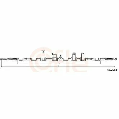 Must-Have COFLE 17.2564 Cavo Comando, Freno Stazionamento