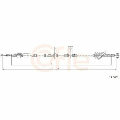 Offerta Del Giorno COFLE 17.5051 Cavo Comando, Freno Stazionamento