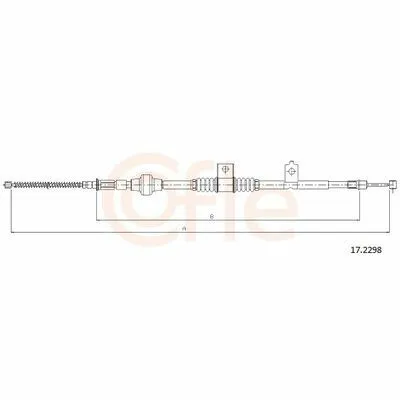 Consegna Rapida COFLE 17.2298 Cavo Comando, Freno Stazionamento