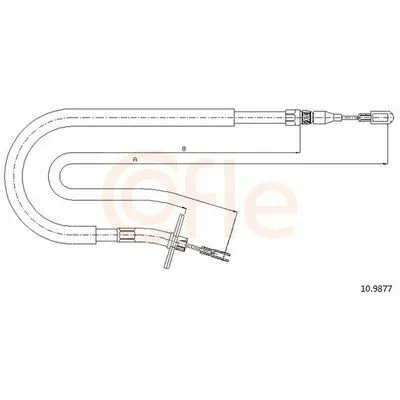 Saldi COFLE 10.9877 Cavo Comando, Freno Stazionamento