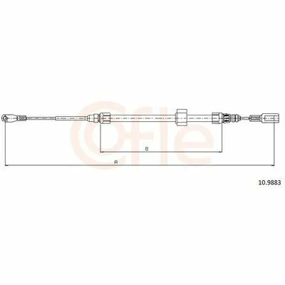 COFLE 10.9883 Cavo Comando, Freno Stazionamento Offerta Limitata