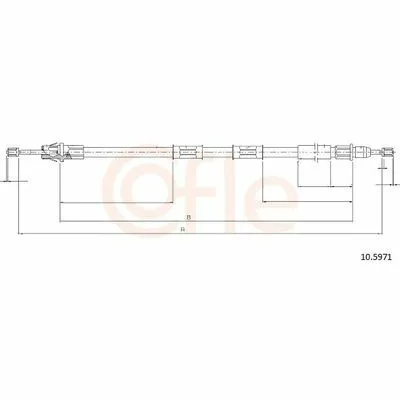 Offerta COFLE 10.5971 Cavo Comando, Freno Stazionamento
