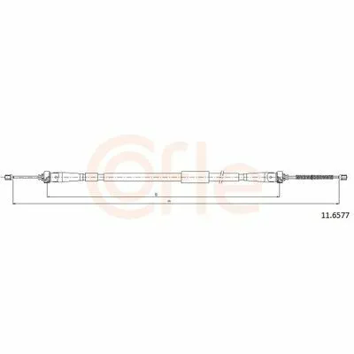 Super Prezzo COFLE 11.6577 Cavo Comando, Freno Stazionamento
