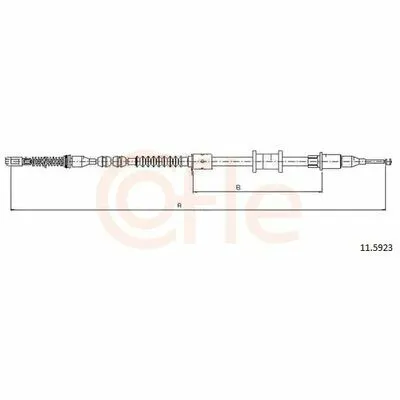 COFLE 11.5923 Cavo Comando, Freno Stazionamento Esclusivo