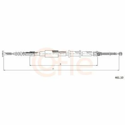 Compra Adesso COFLE 461.10 Cavo Comando, Freno Stazionamento