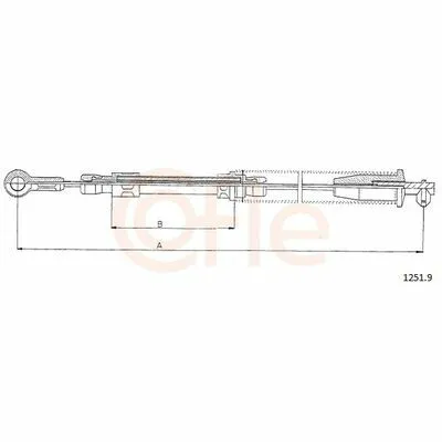 COFLE 1251.9 Cavo Comando, Freno Stazionamento Più Venduto