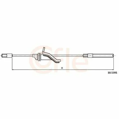 Offerta Lampo COFLE 10.5391 Cavo Comando, Freno Stazionamento