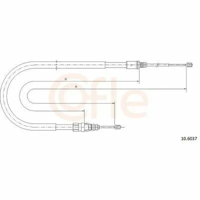 COFLE 10.6037 Cavo Comando, Freno Stazionamento Offerta Lampo