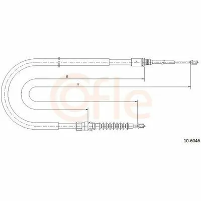 COFLE 10.6046 Cavo Comando, Freno Stazionamento Ultima Occasione
