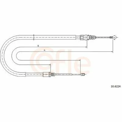COFLE 10.6224 Cavo Comando, Freno Stazionamento Subito Disponibile