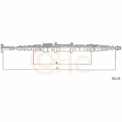 Acquista Ora COFLE 251.25 Cavo Comando, Freno Stazionamento