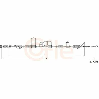 COFLE 17.4238 Cavo Comando, Freno Stazionamento Offerta Lampo