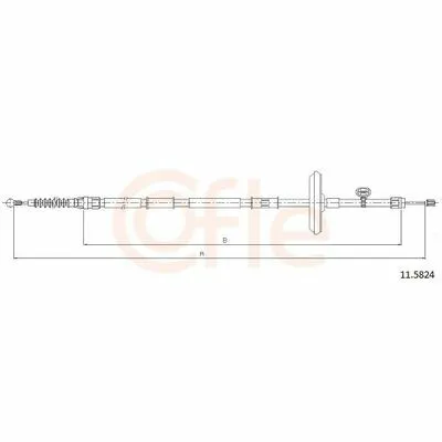 Affare COFLE 11.5824 Cavo Comando, Freno Stazionamento