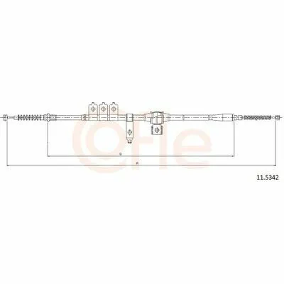 Reso Gratuito COFLE 11.5342 Cavo Comando, Freno Stazionamento