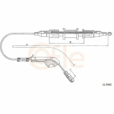 Offerta Lampo COFLE 11.5942 Cavo Comando, Freno Stazionamento
