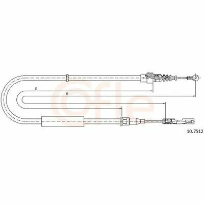 COFLE 10.7512 Cavo Comando, Freno Stazionamento Saldi