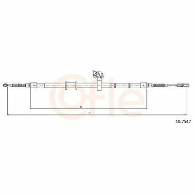 Reso Gratuito COFLE 10.7547 Cavo Comando, Freno Stazionamento