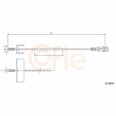 COFLE 11.6817 Cavo Comando, Freno Stazionamento Professionale