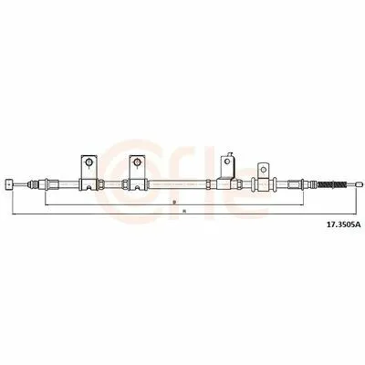 COFLE 17.3505A Cavo Comando, Freno Stazionamento Offerta Speciale