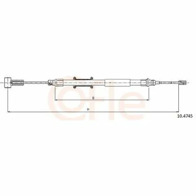 Offerta Lampo COFLE 10.4745 Cavo Comando, Freno Stazionamento