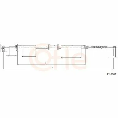 Promo Stagionale COFLE 12.0704 Cavo Comando, Freno Stazionamento