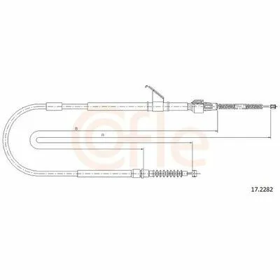 Prezzo Basso COFLE 17.2282 Cavo Comando, Freno Stazionamento