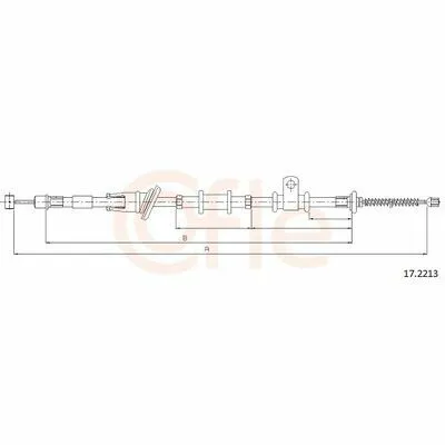 COFLE 17.2213 Cavo Comando, Freno Stazionamento Ultime Pezzi